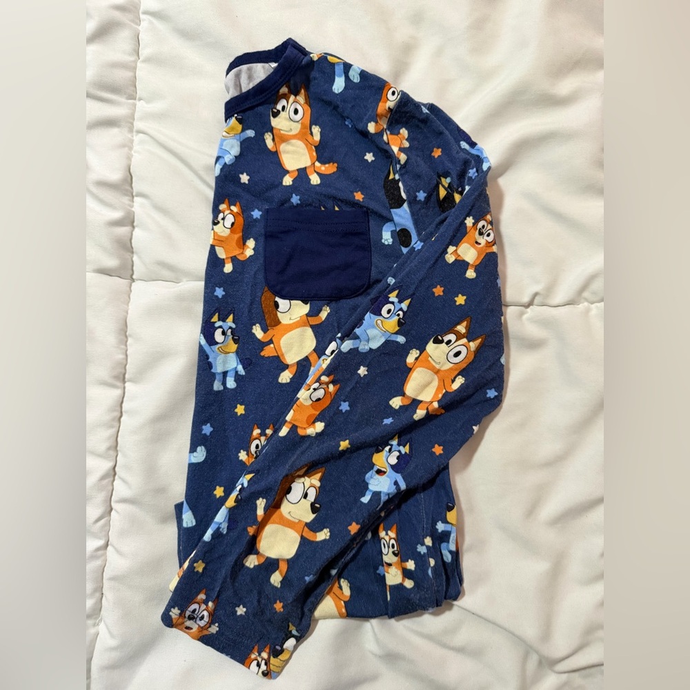 Little Sleepies Bluey Long Sleeve Pocket T-shirt